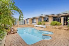  8 Wintersweet Pl Halls Head WA 6210 $475,000 Absolutely perfectly presented, quality Dale Alcock built, 4 bedroom 2 bathroom home situated at the top of this quiet cul-de-sac location is everything you've been looking for. There's plenty of room for the family with separate living areas including a huge informal living area overlooked by the large kitchen with ample bench space for preparing the family banquets. Lots of windows allow the natural light to flood into the home and also allow for a lovely outlook across the huge patio with vaulted hard cover roof and the tropical lagoon style, heated pool surrounded by lush easy care gardens. There's even a "Bali hut" style gazebo just to laze about in on those warm sunny days. The home is beautifully finished and includes a study or 5th bedroom if required, two well appointed bathrooms, and plenty of living space options. There is ducted evaporative air conditioning, ceiling fans, security screens, curbed garden beds, side access for additional parking and just a great feel from front to back of this lovely property. In addition to its safe and quiet cul-de-sac location, you are walking distance from the fabulous Halls Head beachfront, shops, schools, and parks. 