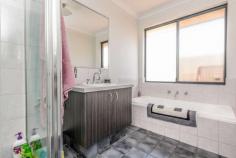  10 Pepper Gate Waggrakine WA 6530 $370,000 Built in 2013 is this spacious family home in a quiet cul-de-sac with a sneaky ocean view from the front. Fabulous design with the large master bedroom featuring en-suite bathroom and walk-in robe to the front of the house along with the formal lounge room. The amazing open plan living area has a modern functional kitchen with a gas hot plate and electric under bench oven, double sink to island bench. The laundry is off this area. The three other bedrooms are all very large with built-in robes. The house has ducted reverse cycle air-conditioning throughout and there is a double lockup garage with direct entry into the house plus a patio under the main roof. 