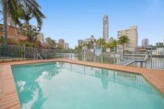  13/41 Peninsular Drive Surfers Paradise QLD 4217 $340,000 Located in central Surfers Paradise within easy walking distance of the beach and light rail. Positioned in a boutique complex of only 14 properties and featuring balconies off the living area and master bedroom. The open plan kitchen has plenty of cupboard space and large benchtop, it overlooks the living area and private balcony. The main bedroom has an ensuite and balcony, the 2nd bedroom/home office has concertina doors and can double as extra living space. Great investment or perfect for an owner occupier, offering great returns and low holding costs. • Large master, 2nd bedroom/office, 2 bathroom, 2 balconies, 1 car space • Boutique Surfers Riverside Apartments (14 units in the complex) • Building facilities include heated spa, pool, BBQ area, jetty for fishing • Located on Main River Inlet, short walk to beach and CBD . Body corporate approximately $86.00per week.. 