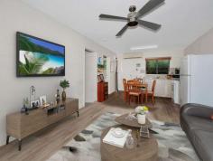  2/46 Moore Street, Trinity Beach, QLD 4879 This is a great opportunity to invest or live in this well positioned ground floor apartment situated only one street from the beach. If you are looking for a relaxed, beachside lifestyle which involves watching the sunrise over the Coral Sea, beach walks, or afternoon strolls at sunset then this one bedroom, one bathroom apartment can be yours. This cosy apartment has a spacious bedroom and a generous sized bathroom. There is air conditioning in the lounge & dining areas which has modern floor coverings. The kitchen was updated three years ago. With only 8 apartments in the complex it is quiet & peaceful. 2/46 Moore Street  Trinity Beach, QLD 4879 Other features include a swimming pool and a second to none location only minutes from the beach, local shops, tavern, sports bar, cafes & restaurants. This highly sought after location allows the fortunate owner to be at the beach every day. The apartment is currently rented at $260 per week, and the lease expires June 2022. Body corporate fees are $3,600 per annum. Read more.. Building: 	 46m² Parking: 	 1 carport space Bedrooms: 	 1 Bathrooms: 	 1 