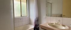  21 Goomalling Rd Northam WA 6401 $319,000 4 bedroom 2 bathroom, brick and iron modern home. First entrance on the right is a spacious master ensuite with a W.I.R and ducted air-conditioning connected, next is the open comfortable loungeroom with reverse cycle air-conditioning, as you walk to the end of the passageway you enter the dining, kitchen and entertaining area. Kitchen features electric stove, oven and plenty of bench space, also with access to the double port garage. 3 bedrooms have B.I.R, main bathroom has shower over bath, separate toilet to laundry area with access to side of house. Property also features: Back yard is an open canvas ideal for fruit tress and vegie patch garden. Ducted air-condition to all rooms. Double garage roller doors. Garden Shed. Paving to side of house. 