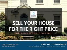  Do you want to Sell My House Fast in Denver Colorado ? We make selling a house easy because we buy them as-is, for cash, and fast in Denver. We can buy a house for cash and we buy houses as-is. We are a great option. Just reach out to us. We'll talk about your house and give you a cash offer. We can do this quick. If you agree we'll pay you cash. AND that's for any house you need to sell house fast for cash Denver, Colorado. We're ready to give someone our best cash offer TODAY! 