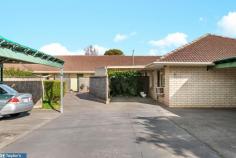  2/11 Price Avenue Klemzig SA 5087 This updated 2-bedroom unit is situated amongst 7 single storey units and is well located just 8km from the Adelaide GPO. This is an opportunity for those who are looking to down size, or to break into the property market as either their first home or investment or to add to their property portfolio. Neat and tidy unit offering a thoughtful layout and boasting: - 2 bedrooms, Master with a built in Cupboards. - Spacious Large living area. - Up dated kitchen with ample bench and cupboard space. - Updated centrally located bathroom with washing machine connections. - Polished floorboards throughout. - Split System Reverse cycle air conditioner. - Ceiling fan to both bedrooms and living area. - Security consist of security screens, screens, Dead bolt doors and window locks. - Lovely spacious and private under cover front courtyard area - Private rear courtyard with washing line - Large community swimming pool for resident's use. - Designated Covered carport. - Well maintained, small group of units. 