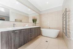  8 Marsanne Drive Moama NSW 2731 $900,000-$960,000 This immaculately presented property will impress the most fastidious buyer. Set on approx 1288sqm allotment there is good side access to the rear yard for those that would like to add a shed to the property. The impressive entry leads you into the master suite which offers a stunning ensuite with a bath and walk in robe. There are also three more double bedrooms with ample robes and a spacious study. As you delve further into the home you will find a chefs kitchen well appointed and of course there is a full butlers pantry. This area is the heart of the home and overlooks the dining and family living area and also leads you out to the under cover alfresco area and the focal point of the rear yard is the inground swimming pool. Gardens are beautifully and easily maintained and I can imagine family Christmas with kids running around the yard and the annual family cricket match being afternoon entertainment. Room for a caravan boat and vehicles plus 6kw solar to minimise your bills. 