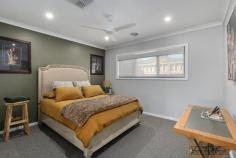  9 Mitchel Dr Yarrawonga VIC 3730 $749,000 Exceptional quality near new home, positioned on a corner block in a fantastic street. As soon as you enter you are welcomed by the tasteful interiors. The large main bedroom with its opulent ensuite and walk in robe is really lovely. The study or extra lounge area is multifunctional. Walking through to the min living area you will be delighted with the light and brightness of the home. The quality fittings in the kitchen, the stone bench tops, and the amazing butlers all contribute to a kitchen that will please any cook. From the living/dining rooms are 2 more bedrooms, one with BIRs. The full bathroom is impeccably styled. Plenty of storage in the laundry. Evaporative cooling and gas heating to keep you comfortable all year round. The low maintenance, well-manicured yard with watering system gives you a lovely street view from any window of the home. This beautiful home is perfect for the family wishing to downsize or the perfect holiday home. 