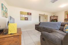  48 Eastside Drive Mildura VIC 3500 $349,000 - $383,000 The layout is bright and modern with easy-care tiled flooring and evaporative air-conditioning ducted throughout the home for complete comfort, as well as a split system. The open-plan living space is perfect for the entertainer, plus a well equipped kitchen with gas cooking, and ample storage ensure the perfect cooking space. The four bedrooms are all a great size with the master bedroom offering a walk-in robe and a modern ensuite. A double garage with an automatic door and a laundry complete the layout. The 575sqm well maintained block and low maintenance gardens are serviced by an automatic watering system for added conveniences. 