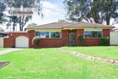  6 Balog Street St Marys NSW 2760 A spotless home with little if anything to do. Ideal for the young family or entertainers. You will get that “Welcome home” feeling as soon as you walk thru the door of this lovely, well looked after brick home which is perfectly located amongst other similar family homes in a quiet and convenient location. With many features, we are sure this home will please the fussiest of buyers. *Entry hall *Main living room offers an air conditioner and ceiling fan for your comfort and opens onto the comfortable dining area with a servery from the kitchen *Spacious kitchen with gas cooking *Lovely bright bathroom with separate toilet *Built in robes *An enclosed sunroom offers extra living space *A rear awning where you can sit and soak up the sun, plus an additional large covered BBQ area to sit and enjoy when entertaining friends *Block out shutters across the front of the house for privacy and some protection from the elements *Lock up drive thru carport with automatic roller door *Good yard that is fenced for the children to play *Garden shed Overall, an impressive opportunity that is not expected to last long. 