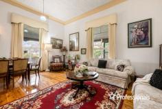  9 Gray Street Corowa NSW 2646 $799,000 This stunning Federation home built from 1898 to 1906 affords the new owner many options on this 1,056m2 approx. block. The traditional 4-bedroom home offers a spacious country kitchen with a 900mm freestanding cooker, walk in pantry, where the family can cook up a storm on the 3m central timber bench, and is afforded great storage in this inviting kitchen, the two separate spacious living rooms enjoy timber ceilings and lovely views, the breakfast room off the kitchen leads onto the verandah, the study comes off the rear landing and the master bedroom with ensuite and walk in robe has a separate entrance off Gray St, and a parking spot, the spacious renovated family bathroom is central to the bedrooms, the separate laundry is close by the kitchen making this a functional design, the double garage and potting shed and workshop area are all to the rear of the home and come off Parade Place. The charm of yesteryear abounds in this beautiful home where the amazing 12-foot ceilings, leadlight and stained-glass windows, metal pressed ceilings, large cornices, Murray River Gum polished timber flooring and spacious verandah will immediately impress. The home has been recently painted inside and out, and totally restumped. The outdoors offers alcoves for the family to relax and take in the leafy shaded areas to enjoy barbeques, with a serene pond, ready to watch the world go by from the wide verandah. Your climate is controlled by underfloor gas heating and an ambient gas heater to the living room, the cooling is assured with fans and split systems. The property also comes with a self-contained unit, offering an income stream of $175p.w. or additional space for the family, with one bedroom, kitchen, bathroom, lounge room and separate carport. 