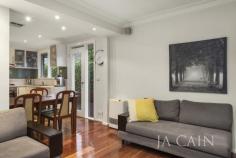  4/794 Riversdale Road Camberwell VIC 3124 Perfectly positioned at the rear of a deep block of only four homes, this stunning single level residence has been renovated throughout to the highest standard with a focus on comfort and elegance whilst incorporating enviable outdoor areas. Adorned with attractive spotted gum flooring, the entrance hallway leads into spacious north facing lounge which obtains an abundance of natural sunlight and flows through to open plan dining and kitchen. Highlighting the kitchen are stone benchtops, quality appliances and outlooks to the rear. Two generous carpeted double bedroom both include robes and are serviced by sparkling bathroom with bespoke full height shower screen and refined colour schemes and separate laundry. Established and manicured hedging creates a supremely private setting across multiple outdoor areas, which include Merbau decked entertaining zone, wrap around courtyard and synthetic grassed spaces for low maintenance open air living. Comfortable in any climate, the property has been extensively insulated and also includes ducted heating and cooling and additional gas heater. Automatic garage with rear access provides further convenience. Walk to everything! Including Middle Camberwell shops and Maling Road, Frog Hollow Reserve, Highfield Park and the Anniversary walking trail. Moments to Riversdale Road tram and Alamein or Lilydale train lines plus easy access to quality schools, Canterbury primary and The Junction. 