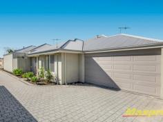  12B Mildmay St Balga WA 6061 $369,000 Modern, affordable and easy to look after this well-appointed 2012 build features 3 generous bedrooms, master with walk-in-robes and private ensuite plus a spacious open plan kitchen, dining and living area - perfect for entry level buyers, downsizers, families and investors. The home is set in a quiet low-traffic street in a family friendly locale close to local primary & senior schools, parks, Mirrabooka shopping centre and easy access on to Reid Hwy. Property Features Include: - 3 Bedrooms (all with built-ins & ceiling fans) - Spacious master bedroom with walk-ins and ensuite - Modern family bathroom - Open plan kitchen dining and living area - Gas cooking - Dishwasher - Laminate floors in traffic and living areas - Split system air-conditioning in living area - Gas bayonet - Gas hot water system - Double garage with extra cavity space for storage - Paved outdoor areas 