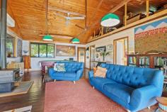  72 Standing Street The Channon NSW 2480 Set on 33 acres and surrounded by rainforest, this home provides unmatched peace and tranquillity. Wake up to the sun peeking through the trees, and enjoy the indoor/outdoor living spaces that flow throughout the home. This is a home built with love and covered with handcrafted details that bring the house to life. The main house features 2 bedrooms with access to the third master suite through an open verandah. High ceilings bring light through into the kitchen and the art deco windows lead the eye into the nature that surrounds. Spend your time sitting on the deck admiring the hinterland below or walk through your private forest and see nature up close and personal. Sunday's bring The Channon markets to town and a bounty of fabulous local food and products to your doorstep. The local store, The Channon Primary and Preschool are only a 2 minute drive from the house and the major resources centre of Lismore just 25 minutes drive. While Ballina Gateway airport and Byron Bay are less than 1 hour by road. Relax in your own private hinterland paradise Open spaces throughout the home bring light and nature to your doorstep Watch the kids in the pool while making dinner Eco friendly features throughout including solar panels with back up battery system and emergency circuit Abundant water supply from a natural spring and rain water tanks Right near the Channon village and its beautiful community Potential elevated secondary dwelling house site with stunning valley views (STCA) Shed and covered garage space available to utilise as you wish 