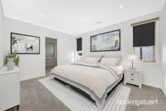  13 Warruga Cres Wollert VIC 3750 Ideally located within the highly sought-after Eucalypt Estate, this proud 52sq architecturally designed beloved family home set on a generous 626m² (approx), with easy access to Craigieburn road & reputable schools and gorgeous parklands is now ready for its next family to enjoy. Immaculately presented throughout, it comprises 5 spacious bedrooms each with a walk in robe and ensuite. Laid out with separate living zones for entertaining a large family, home office and study room. Use the large room for a cinema or a formal lounge. The kitchen is large with cabinetry and stone benches, butlers pantry and quality appliances, adjacent meals and family area. The retreat upstairs is a perfect space for children and teenagers to relax in their own space. Journey outside to a tiled alfresco perfect for all-year round entertaining, plus you can't forget the spacious backyard for those outdoor summer parties! Loaded with features which include: - 5 Bedrooms - 5 Bathrooms - 5 Walk in Robes - Park facing Entrance - Park Views - Ducted Heating - Dishwasher - Stone in kitchen and bathroom. - Two car garage with drive through and internal access - Fully landscaped front and backyard. - Quality floorboards - Quality window furnishing This home ticks all the boxes with no expense spared. Come see for yourself and find out why this is so much more than just a location. 