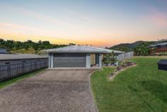  25 Fairweather Road Cannonvale QLD 4802 Modern and spacious family home, located in a choice family friendly Cannonvale estate only minutes away from the heart of Airlie Beach. This fantastic home is fully airconditioned throughout and is situated on a generous 637m2 block, with a double lock up garage and side access to the fully fenced private yard which has lots of room for the kids and pets to enjoy. Inside the property boasts a tiled open plan living and dining that leads out to the undercover entertaining area. The well-equipped kitchen is complete with ample storage space, stainless steel appliances and gas stove top. Master bedroom has its own private ensuite and large walk-in robe. The other 3 bedrooms all have built in wardrobes. 
