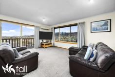  1 Treetops Court CLAREMONT TAS 7011 $695,000 Set back from the street and surrounded by trees and hedges, creating a private position, this family home is immaculate and ready to enjoy. The open plan living features beautiful views over the suburb to the River Derwent and Mount Wellington, separated from the well appointed kitchen by the breakfast bar and comfortably heated and cooled with the Daikin reverse cycle heat pump. All three bedrooms have built-in wardrobes and the centrally located bathroom has a bath with separate shower and vanity. The toilet is separate and there is an ensuite to the main bedroom which also encompasses the fantastic views along with the second bedroom. The laundry is spacious with plenty of storage and downstairs there is a second living area/rumpus room with an additional heat pump. The storage continues with extra areas off the spacious remote garage which has internal access. Solar panels help keep the electricity bills low and there are two water tanks with pumps to service the immaculate gardens which have raised vegetable patches, herbs, natives, an apple, lemon and two olive trees. With plenty of additional off-street parking and an enclosed backyard with space to enjoy the family BBQ’s, this home has so much to offer and is ready for your inspection. Close to transport and Claremont Village shopping plus reputable schools. 