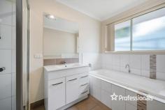  13/833 Watson Street Glenroy NSW 2640 $415,000 In a friendly tight-knit community, this solid brick 3 bedroom, neat and tidy home will make a great asset to any investor or lovely home to a savvy buyer in the marketplace. This functional home enjoys a modern laminate kitchen with a tiled kitchen and dining area, with dishwasher, 4 burner cooktop and 600mm stainless steel oven, breakfast bar and double bowl sink has a window that overlooks the rear courtyard. The carpeted lounge room enjoys downlights and a large split system that heats and cools the home. The bedrooms with built in robes are generously sized, being Bed 1, 4.8x3m, Bed 2, 3.6x3m and Bed 3, 3.4x3m. The family bathroom has a separate toilet, shower, vanity, and bath, with a double linen cupboard to the hallway. The high traffic areas are tiled and the SLUG with auto garage door, has internal access, through the great sized laundry, straight into the kitchen, which is very convenient for your groceries. Security screen doors to the front and rear sliding door and a 26L instantaneous HWS, folding clothesline in the sunshine. 