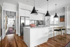  120 Bruce St Preston VIC 3072 $1,750,000 - $1,800,000 An irresistible illustration of the flair with which 'Fusion By Design' creates charismatic, classically inspired contemporary homes, this Preston West address delivers desirability with flexibility against an elegant north-facing backdrop. Brilliant both inside and out behind its period influenced lines, the luxurious living/dining area incorporates an elite quality open-plan kitchen with a walk-in pantry before revealing an alluring decked and covered alfresco domain featuring its own fire-place. 4 double bedrooms and 2 bathrooms, including a divine downstairs main bedroom with a walk-in robe and superb en suite, are complemented by a welcoming retreat that shares the upstairs level with the additional bedrooms and a sophisticated family bathroom. Solid timber floorboards, hydronic heating, ducted cooling, downstairs laundry and powder room - everything has been thought of - even a rear ROW to a secure double carport. Moments from Gilbert Road tram routes, conveniently close to shopping, Preston West Primary School and the High Street precinct. Perfection proved possible. 