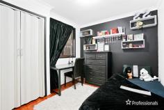  60 Colorado Drive St Clair NSW 2759 $949,950-$1,039,950 Is This The Perfect Family Home? This “Quality Plus” 4 bedroom home has had no expense spared when it comes to style and comfort. Each bedroom has built in robes and there is an en suite to the main bedroom. With a neutral colour palette to suit most and tiled living areas, decorating is a breeze. Featuring a large formal lounge and separate dining room, private study and a well appointed family room with a built in entertainment storage unit providing space for everyone. Be impressed with the gourmet style, solid black wood kitchen with extra thick granite bench tops and quality appliances. The double lock up garage provides drive through access to the rear yard. Professionally landscaped front and back yards with secure fencing from the street offer true low maintenance appeal to the home. With large stenciled ,concrete areas, a covered entertainment area, air conditioning units and commercial quality security shutters ,this home oozes quality. Situated on a 629sqm flat block. Investors make note you would easily rent for $650-$700 per week. Put this on the must see list today you wont be disappointed!! 