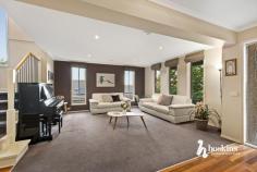  8 Classic Dr Mooroolbark VIC 3138 $1,150,000 - $1,250,000 Dazzling with its modern facade, this attractive home promises an extraordinary family lifestyle. Natural light fills the interior, introduced by a spacious lounge room with elevated garden views, leading through to a multi-purpose room that could be used as a study, playroom or additional living. Step through to an open plan family room, dining zone and a stylish kitchen appointed with stainless-steel appliances, a walk-in pantry and terrific storage space. All bedrooms are located upstairs, including the indulgently spacious master suite boasting a walk-through dressing room and a luxe ensuite with an oversized rain shower, dual basin vanity and a private Juliet balcony to unwind or read a book. A comfortable retreat enjoys peaceful Dandenong Ranges views during the day and colourful sunsets at dusk. Ready for entertaining, the paved alfresco zone with a sun awning provides a haven for casual meals outdoors, overlooking the well-maintained backyard with a lush lawn area for the kids and family pets. Amongst the highlights are ducted heating/vacuuming, evaporative cooling, quality timber floors, garden shed, water tank, dual driveway access to a double auto garage with internal access and off-street parking for visitors and friends. In a family-friendly neighbourhood, the home is positioned a short walk from Mooroolbark East Primary School and Billanook Secondary College, with proximity to Mooroolbark Village and Train Station, Box Hill TAFE Lilydale campus, Lillydale Lake and popular Shopping Centre. 