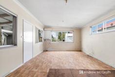  84 Belmont St Swansea NSW 2281 $550,000 Located less than 6 houses from the shores of the Lake, this two-bedroom timber and iron home is in need of a makeover and some TLC! Alternatively, the near level rectangular block is 480sqm in size and has a frontage of 12.2m and a depth of 39.4m. with plenty of room for a granny flat or swimming pool (subject to council approval). The current home accommodates a large combined kitchen dining area that leads to the rear-covered outdoor entertaining area, and a separate living space. Two good size bedrooms, combined bathroom and laundry. Ideal for those of you looking for a project and a future weekender with the fish co op and boat ramp less than 350 metres from your front door, while the Channel is under 650 metres and the Shops 700 metres - everything is nearby. 