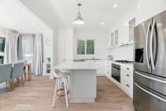  32 Auld St Terrigal NSW 2260 Set in one of the coast's most sought-after areas, this beautifully renovated home offers flexible scope to accommodate growing families. It's located just 500m to Terrigal Beach, Cafes, popular eateries and local schools. - Spacious layout features separate living and dining zones - Cosmetically updated new carpet, flooring and painted throughout  - New open plan kitchen has stone island bench and stainless steel appliances plus natural gas - Generously sized bedrooms, all fitted with built-in wardrobes and separate r/c air conditioners - Light filled master reveals ensuite and large walk-in robe - Exceptional outdoor flow to the sun washed entertaining area with newly laid travertine tiling. - Ample storage, double garage with off street parking - Established gardens, auto double garage, a low maintenance block with BBQ Juliet balcony - Easily accessible to Erina Fair, about 90 minutes from Sydney 