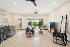  2/7 Fanning Dr Bayview NT 0820 Elegant interiors and contemporary decor define this superbly presented home built with ample room for extended family living. Multiple living areas incorporating impressive design elements plus a low maintenance tranquil garden setting delivers irresistible lifestyle appeal. A sophisticated family haven offering comfortable living in an unbeatable location. Capturing tranquil un-interrupted views over parkland to the peaceful waters of the Bayview Marina., this 4 bedroom town residence is set in a boutique development (1 of 2) and set on a low maintenance 497sqm allotment. This home is truly outstanding in presentation, quality, and design; in a location that is always in strong demand - this is an exceptional opportunity, and inspections will thoroughly impress at every level! Features at a glance: * 4 bedroom townhouse amongst a complex of just 2 * A generous 497sqm of land on title with side access to back yard * Marina and parkland views from the upstairs living area and balcony * Great sized tiled pool offering endless entertainment for the family * Sleek, modern kitchen with breakfast bar and stainless steel appliances * Spacious open plan living upstairs opening out to large balcony * Outdoor patio downstairs with great tropical surrounds * Well-appointed main bathroom and ensuite with granite benchtops * Lovely wooden blinds throughout the bedrooms proving a classy touch * No Body Corporate fees to ever worry about! 3 bedrooms are located on the bottom floor, with the master featuring a walk-in wardrobe, and direct access to the rear patio and pool area. It also boasts a luxurious ensuite with a large shower and granite bench top vanity unit. A 4th bedroom or study is situated on the top floor and the property. The spacious kitchen has been appointed with modern stainless steel appliances, plenty of bench space and streamlined storage options with pull out draws making for easy access. The sparkling blue tiled in-ground pool offers a tranquil place to relax with family or entertain guests, set amongst the beautiful surrounds of foxtail plants and complimented with the waterfall feature. Low maintenance gardens as well as tiled/paved outdoor spaces allow for easy upkeep to the property. A garden shed is neatly located at the back of the block which houses the pool pump, while there is extra storage in the generous sized storeroom. Situated and a quiet family friendly location within walking distance of the CBD, shopping, dining, schools and childcare, walking trails and parkland plus public transport. This great home just a short stroll from the picturesque Bayview Marina and is ideal for the modern growing family. 