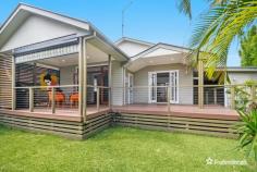  6B Burnet Street Ballina NSW 2478 $895,000 Superbly located in a quiet & sought after part of Ballina with private access off Pool Lane. MacNichol Cottage is handy to both the Richmond River & North Creek and a flat easy walk to shops, cafes & parks. With spacious rooms, high ceilings and polished timber floors, the home is teeming with character and the north facing timber deck provides a great alfresco space. The cottage is wheelchair friendly with ramp access, wide doorways and a fully accessible bathroom. Both bedrooms are en-suited and generous in size adding to the charm of the home. There is side access to store a boat or trailer and a fully fenced yard to keep in your beloved pet. • Well maintained timber cottage • Under 500m to North Creek & the Richmond River • High ceilings and polished timber floors • Covered alfresco area and deck • Air conditioned living/dining area • Fully fenced yard with established gardens • Side access for a boat or trailer • Wheelchair friendly 