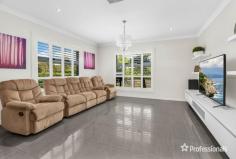  7 Steeltrap Drive Bungarribee NSW 2767 Professionals Outer Western Sydney invites you to inspect 7 Steeltrap Drive, Bungarribee and you will certainly not be disappointed if looking for a spacious family home with multiple living areas and plenty of bedrooms and bathrooms. From the moment you walk thru the front door you will appreciate the spaciousness of this home. Be impressed with quality tiled floors, high ceilings and the open plan living which oozes natural light from the lounge to the beautiful kitchen which offers a healthy size walk-in pantry and the dining area where the doors open to your outdoor entertaining to allow a seamless flow for you and your guests, nicely overlooking a neat backyard and a sparkling inground pool. The open feel of the staircase leads you upstairs to be first greeted with a living area and hallway leading to a balcony, full bathroom with separate toilet, two storage cupboards and 4 generous sized bedrooms. The main having a walk-in robe and amazing ensuite, 2nd bedroom with built in and its own balcony, 3rd bedroom a walk-in robe, 4th bedroom also offering a built-in robe. Features that we are sure any family would enjoy: • R/C Ducted air conditioning • Media room • Multiple living areas • Window shutters • Breakfast bar, quality kitchen appliances, gas cooktop • Bathroom number 3 on the ground floor • Study which could also provide the extra bedroom downstairs for guests who stay over. • Internal access to the double garage which features enough built in cupboards to store all your goods neatly away. • Additional living area • Shed, water tank and fully fenced yard. This impressive home is situated overlooking not only the Bungarribee Homestead Park but only a short distance from one of Sydney’s great tourist destinations, that being the Sydney Zoo, which any family would love to visit and of course a stone’s throw from the Bungarribee Parkland which incorporates a dog run, walking tracks and play area for the children. 