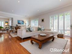  1A North St Swanbourne WA 6010 Move straight in with nothing to do! This impressive home is beautifully presented throughout with pleasing decor, an enviable alfresco setting and low maintenance, landscaped gardens. The home provides open plan living areas that look onto the adjoining alfresco entertaining area to create a restful ambience that is conducive to both relaxing and entertaining. A well-equipped kitchen features stone bench tops, glass splashbacks, breakfast bar seating, a spacious walk-in pantry and a generous allocation of bench space and interacts perfectly with the adjoining living areas. The master bedroom features walk in robes, an ensuite bathroom and a private balcony that provides an outlook to the east. Separating the master suite from the two additional bedrooms [both with built in robes] is a second living space which provides the necessary zoning required for harmonious family living. The home is flooded with natural light which enhances the peaceful feeling that emanates throughout the residence. An additional bathroom services the minor bedrooms with a third bathroom and laundry located on the ground floor. At the front of the home is a double garage with a separate storeroom adjoining which provides a spill over area for all the family toys! With a generous enviable alfresco setting that is just perfect for entertaining this is a home that blurs the lines between inside and out to create an inspiring setting for living. Walking distance to all that has made this precinct so popular this is an outstanding opportunity to secure the lifestyle that you have been craving. Make your offer today! Features: 3 Bedrooms, 3 Bathrooms, 2 Living areas, double garage with an additional storage area, stunning decor and all the modern conveniences such as reverse cycle air-conditioning, and an abundance of storage. The property is read and offers low maintenance living that would suit the busy family or those wanting the ultimate 'lock and leave'. LOCATION/LIFESTYLE BENEFITS : This high amenity location is only minutes from pristine Swanbourne and Cottesloe beaches and the vibrant Claremont Quarter retail precinct. The site provides close proximity to the majority of Perth's finest schools. Additional local amenities include the very beautiful and dog friendly Allen Park, North Street Store, Kirkwood Deli, Cottesloe Golf Club and Lake Claremont Reserve. Swanbourne train station is but a short walk away. Approximate distances: Allen Park 0.4km, Swanbourne Beach 1.1km, Swanbourne Train Station 0.7km, Claremont Quarter 1.6km, Scotch College 0.8km, Christchurch Grammar 2.0km, Methodist Ladies College 2.0km, North Street Store 0.3km, Cottesloe Private Golf Course 1.9km. N.B. All distances are approximate. With so many amenities accessible on foot you might find yourself leaving the car at home in the garage! Property Particulars: Total area: 367 square metres, Local Authority: City of Nedlands, Council Rates: $3380.30 22/23, Water Rates: $1896.63 22/23. Please note the outgoings are presented as a guide only and no warranty or representation is made as to its accuracy and interested parties should place no reliance on it and should make their own independent enquiries. Easy living from this stunning home set in the lost convenient location, make it yours! 