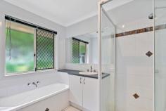  3 Tia Cl Palmwoods QLD 4555 Neatly tucked away at the end of a cul-de-sac and sitting on almost 1/4 acre is this low set and very private brick home. Featuring an expansive floor plan this 3 bedroom, 2 bathroom home will surprise. On entering the home you will instantly appreciate the open space with a large lounge room to your left and a huge combined living and dining area in front and both with air conditioning. The kitchen offers plenty of bench and cupboard space and the breakfast bar is an added bonus. The undercover patio offers fantastic outside living with the ability to close off with roll down screens making it perfect for all year round use. The well thought out floor plan has good separation between the master bedroom and the other 2 bedrooms. The air conditioned master sits at one end of the home and has its own walk-in robe and large ensuite with dual basins and oversized shower. The other 2 bedrooms are of good size and have built-ins and ceiling fans. The home also features plenty of storage options, good sized main bathroom with bath and a separate toilet. The laundry features full length bench and has direct access to the outside. The property is fully fenced, with garden shed well established gardens and limited lawns to maintain. A double lock up garage and longer driveway offers plenty of off street parking. With quick access to many schools, Palmwoods town centre, train station and the local bowls club and highway access under 10 mins and beaches only 20 mins, this home is conveniently located to suit all your needs. Brick Home Solar and solar hot water Security screens A/C Multiple living areas Master with ensuite and WIR Garden shed Private setting Double lock up 