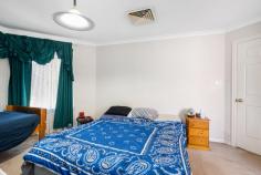  31 Ramus Circle SOMERVILLE WA 6430 $519,000 Dress Circle Somerville Location Solid Brick and Iron family sized home on medium sized easy care yard. • 4 bedrooms • 2 bathrooms • Ensuite with raised spa bath • Main bathroom with bath • Tiled kitchen • Dishwasher • Meals and living • Large lounge room • Ducted air-conditioning • Easy care yard • Entertaining patio • Close to local supermarket • Close to day care centre • Close to primary and high schools • Close to sporting fields & complex • Close to Oasis family aquatic centre • Block approx: 794m2 • Rates approx: $2,500 • Water approx: $280.00 