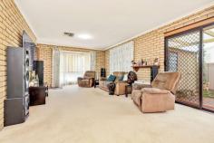  11 Opray Court Mildura VIC 3500 $415,000 - $445,000 Whether you're looking to buy a family home or seeking a quality investment, this great dwelling is sure to appeal. Located on an approx. 783m2 allotment the wonderful home offers kitchen with electric cooking, open plan dining/ living room, three good sized bedrooms, heating/ cooling options, BIRs, ample storage plus so much more. Externally you find the secure yard, huge approx. 10 x 14 shedding with concrete floor, power and roller doors, outside living area, double auto car accommodation, and established trees/gardens. With the added bonus of the convenient location to Mansell Reserve and shops all in walking distance, you are sure to be impressed here. Inspections a must! 