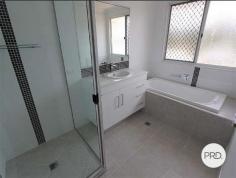  6 Eugenie Court Glen Eden QLD 4680 $440,000 Discover the perfect blend of comfort and convenience in Glen Eden, where this stunning property at 6 Eugenie awaits. Nestled within a quiet cul-de-sac of this sought-after suburb, known for its serene surroundings and close proximity to essential amenities, this home offers an exceptional living experience. • Spacious carpeted master bedroom, featuring a walk-in robe, private ensuite with his and her sinks, a ceiling fan, and air conditioning • Three additional generously sized bedrooms, also carpeted, offering ample space and equipped with built-in wardrobes and ceiling fans • The modern kitchen boasts sleek stainless steel appliances, including an exhaust fan • The open-plan living and dining area features tiled flooring, complete with aircon, seamlessly connecting to the deck, perfect for entertaining guests • The functional main bathroom is equipped with a shower, bath, and vanity • The property features a double lock-up garage with remote control access, guaranteeing secure parking and ease of use • The large fenced yard provides privacy and safety, with the added benefit of side access • The deck offers a scenic view of the spacious backyard, creating an ideal space for relaxation and entertainment Currently leased 03/09/23 
