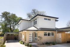  2/33 Genista Street Frankston South VIC 3199 $790,000 - $869,000 Step into a world of modern style and sophistication with this thoughtfully designed three-bedroom, two-bathroom residence, ideally situated within the prestigious Frankston High School zone. This property is tailor-made for those who crave low-maintenance living while savoring the luxury of a tranquil location. Upon entry, engineered wide-board timber flooring guides you through the ground floor, unveiling a stunning living and dining area that seamlessly connects to an entertainer's dream backyard. Slide open the glass doors to embrace the refreshing sea breeze and bask in the afternoon sun. The gourmet kitchen, tastefully appointed for any occasion, beckons with its stone benchtops and stainless steel appliances, including a gas cooktop and dishwasher-an ideal setup for both indoor and outdoor dining. Completing the ground floor is the master bedroom, complete with a walk-in robe and a private en-suite. Head upstairs to discover the well-arranged sleeping quarters, where two additional bedrooms with built-in robes await, along with a gleaming family bathroom. Additionally, there's a separate living room, perfect for providing the kids with their own space. Offering absolute privacy and a design that welcomes an abundance of natural light, this nearly-new townhouse defines contemporary coastal living. You'll also appreciate the convenience of a powder room on each level, split-system heating and cooling, low-maintenance outdoor areas, a garden shed, and a water tank. Strategically positioned to enjoy the best of Frankston's waterfront amenities and lifestyle, this property is just steps away from Beauty Park, Frankston's bustling CBD with its thriving entertainment district, public transportation options, and excellent schools. 