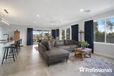  20 Gratton Way Beechworth VIC 3747 $835,000 to $849,000 Uniquely positioned and tucked away in a quiet location, this near new Hadar built home requires nothing to do except unpack and enjoy! Only two years young and offering an abundance of features on a 1,044m² approx allotment, it is sure to impress! Features include: – King sized master suite to the front of the home with ceiling fan, walk in robe plus stylish ensuite. – A further two minor bedrooms with built in robes are serviced by the full family bathroom to the rear of the home. – Two living zones including a formal lounge or media room and an open plan kitchen, living and dining zone (the media room also lends itself to be a potential fourth bedroom). – The well-equipped kitchen boasts Caesarstone benchtops, 900mm cooktop, dishwasher, walk in pantry all overlooking the large living / dining zone with views to outside. – Ducted heating & cooling unit to assure year-round comfort. – Double lock up garage with remote and internal access for your convenience. – Low maintenance grounds and established gardens. – Sliding doors to the undercover alfresco area, perfect for entertaining. – Large home office with built-in cabinetry. – Additional extras include high ceilings, LED lighting throughout, upgraded concrete driveway & solar panels. 