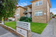  11/48 Washington Street Bexley NSW 2207 $599,000 Sitting in an elevated position, this two bedroom unit with a north / west aspect that enjoys a private leafy outlook and is ideal for a young family or anyone looking to downsize. The apartment is on the first floor and offers a sleek kitchen with open plan living that flows to the undercover balcony. A desirable location with-in close proximity to Kogarah station, parks, schools and transport. Property features: Good sized kitchen with ample bench and cupboard space Open plan living room that flows to balcony Two good sized bedrooms both with built-ins Fully tiled renovated bathroom Internal Laundry with additional storage space Undercover car space on title 