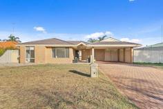  47 Templetonia Promenade Halls Head WA 6210 $500,000 A home with all the extras, in a sought-after location! Whether you're a first home buyer, investor, or someone in need of parking for a caravan or boat, this well-maintained home is neat and complete with 4 bedrooms and 2 bathrooms.  The master bedroom features a built-in wardrobe with triple sliding doors and an ensuite equipped with a shower, vanity, and a separate toilet. The three minor bedrooms are also all complete with built-in robes and are serviced by the main bathroom, comprising of a bath, shower, and vanity.  Enjoy easy care tiles to the main living areas, consisting of a separate lounge room, an open-plan kitchen, and dining, plus a games area. Stay comfortable with a split system air-conditioners, as well as a gas bayonet.  Designed for those who love entertaining, this home boasts a spacious pitched patio area that features a raised deck with a built-in BBQ, cupboard space, and room for a bar fridge. In addition, there is side access which you can drive to a very sizable 6m x 7m powered workshop. Conveniently located near schools, shops, sports facilities, and the beach, this property not only offers a prime location but also exceptional value with the bonus of a workshop.  