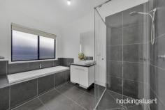  8 Wandana Wy Mernda VIC 3754 Stylishly presented within a premier pocket, this surprisingly spacious contemporary home is thoughtfully laid out and superbly appointed, easily answering the demands of a modern family lifestyle in desirable, low-maintenance luxury surroundings. A retreat-sized main bedroom with a walk in robe ensuite is complemented by two further bedrooms sharing an equally impressive family bathroom, while expansive living area partner with a spacious entertainment area to create enough space for the largest family event. Enviably located moments from parklands and playgrounds, it's an easy walk into all the lifestyle delights on offer in the heart of Mernda Village, and the station is just minutes away. Three bedrooms | retreat size main bedroom | basins | shower | walk-in robe | stone finished kitchen | 900 mm cooker | expansive entertainment area | ducted heating and cooling | family size fitted laundry | remote double garage with internal access | fuss free Colourbond fencing | decked back yard | solar power | easy care gardens | THINGS WE THINK YOU'LL LOVE: - The retreat-sized main bedroom has a walk in robe an ensuite.  - The expansive decked entertainment area and living space will easily cope with any family event - Solar panels help with the power bills - Being so close to the Village means never having to worry about forgetting a dinner ingredient -There are parks all around for the kids and pets to blow off steam 