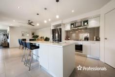  7 Killarney Court Wodonga VIC 3690 $735,000 Beautifully presented, modern, and quality built by Hallmark Builders, this 4-bedroom family home offers an abundance of quality appointments throughout. Positioned on a perfectly landscaped 657m² approximate block in a sought-after pocket of West Wodonga. This lovely family home offers a modern décor throughout, quality fixtures and fittings, and was built with functionality in mind, boasting three distinct living zones. The front of the property is home to the spacious master bedroom with walk in robe and ensuite, plus a large carpeted sitting area, the perfect space for parents to unwind. As you make your way through the home you are greeted by the large, beautifully appointed, and functional kitchen offering 600mm gas cooktop and dishwasher, pendant lighting, spacious pantry, as well as a stainless-steel canopy rangehood. Positioned adjacent is a second tiled living zone and separate meals / dining area. The rear of the home is host to another carpeted living zone, and the remaining 3 queen sized bedroom with built in robes, are all serviced by the modern and functional family bathroom with separate powder room. The generously sized laundry room offers plenty of bench space and a large walk-in linen closet offering great storage options. Other bonus features include ducted gas heating and evaporative cooling to keep you comfortable through the seasons, external awnings to the front of the home, Crimsafe security doors and tinted main windows. Outside entertaining will be a breeze under the large decked alfresco area, whilst the secure backyard offers established gardens, a lock up garden shed, and side access gates for easy access to the rear yard. Adjoining the home, the double lock up garage offers a rear roller door and easy internal access into the home. Positioned in a quiet court location offering a relaxed lifestyle but still within easy reach of all amenities. With everything that this lovely home offers, an inspection will surely impress! 