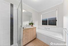  90 Hatchlands Drive Deer Park VIC 3023 $630,000-$680,000 Pristine in presentation , generously proportioned and designed with everyday family living in mind in a coveted Deer Park pocket, turn the key and open the door to a new chapter of family memories inside this stunning single-level, four-bedroom family home. Two separate living areas coupled with four big and spacious bedrooms gives your family the room it needs to grow, and with two bright bathrooms (master with ensuite) on hand, long queues forming outside the bathroom door during the morning rush hour is a problem of the past! Enjoy movie nights with the kids in the sizeable living, or head out into the flat grassed backyard and watch them playing soccer or footy or enjoy a BBQ under the decked outdoor entertaining centerpiece. The indoor-outdoor aspect of the open-plan meals area and entertaining area is sure to please, as will the stainless steel appliances in the modern kitchen. This move-straight-into home also enjoys an endless list of features for your convenience including : – Remote double garage with internal access – Large laundry. – 18 Solar panels (5kw inverter) – Climate-controlled with ducted heating and 4 split-system cooling and heating units. – Merbau decking to the entertainment area. Capping off this perfect find is its desirable family-friendly location, which is only a short minutes walk to schools, numerous parks, Derrimut Village, Deer Park train station, bus services, fantastic restaurants and cafes, and with easy access to the Western Freeway and Western Ring Road. 