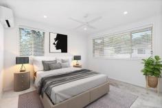  Unit 3/5 Jennie Cox Cl Erina NSW 2250 Nestled within the central and desirable suburb of Erina is this immaculately presented townhouse. Showcasing updated interiors, fresh painting and flooring, an abundance of natural light, and a versatile, open floor plan. This home truly offers easy, carefree living with its own private courtyard, garden, and spa. It enjoys a convenient and central location, just a short stroll to Erina Fair and minutes away from a range of sought-after amenities. Features include: – Located in a boutique complex of only three, enjoying a sunbathed aspect. – Spacious gourmet kitchen with 40mm stone counters, Bosch appliances including a 900mm gas cooktop, breakfast bar, push-to-touch cabinets, and ample storage. – Sun-filled living and dining area with an open-plan design, air-conditioned. – The living domain flows effortlessly to the covered alfresco dining and courtyard, appointed with ceiling fans and heaters for year-round enjoyment. – Generous master bedroom with a walk-in robe, a private updated ensuite, a ceiling fan, and the added comfort of air conditioning. – Two additional spacious and sunny bedrooms, both complete with built-in robes and ceiling fans. – Central main bathroom conveniently located near the bedrooms, a separate bath and shower, and a skylight for additional lighting. – Internal laundry room with additional toilets and ample storage throughout. – Single lock-up garage with internal access and additional parking space for visitors. This sought-after location provides easy access to modern-day conveniences, including childcare facilities, excellent schools, local parks, shopping centres, public transportation, and all the lifestyle benefits of the Central Coast. You’ll have effortless access to Erina Fair, cafes, restaurants, and the stunning beaches of Terrigal and Wamberal, all just a 10-minute drive away. For those who need to commute further afield, the M1 is a convenient 15-minute drive, offering quick access to Sydney or Newcastle.  
