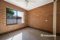  14/2 McKibbin Court Wodonga VIC 3690 $379,000 Situated in a convenient location, only 10 minutes’ walk from Wodonga’s CBD and within close proximity of schools, sporting grounds and hospitality venues, 14/2 Mckibbin Court offers the perfect opportunity for those looking to invest, downsize or purchase their first home. Set in a quiet court location, this property offers an abundance of features including three queen sized bedrooms all with built in robes and ceiling fans, a large open plan lounge / kitchen area with separate meals and gas cooktop, plus a generous sized full family bathroom. Split system heating and cooling as well as a gas furnace ensure your year round comfort. Outside the features continue with the large paved and covered alfresco area – perfect for entertaining, as well as a single lock up garage and side access for secure storage behind gates. 