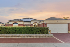  10 Sholto Cres Canning Vale WA 6155 Sanctuary Waters is a very special place to live, with pretty parklands and a big, beautiful lake as the centre-piece attraction of the estate. And surrounded by stunning properties, this very special home is perfectly crafted for entertaining, fun in the pool, and relaxation all year round. This is a lifestyle property, made for living, and it's simply sublime. Outside, is amazing! Expansive timber decking underneath a huge timber-lined alfresco space offers wow factor. This "entertainers dream" overlooks a fabulous family-sized pool with waterfall feature. Day and Night, this space will be a huge hit with family and friends. This backyard is an absolute beauty; It's practical and easy-care for the busy family. Inside, the home boasts high ceilings and an impressive double entry. The master bedroom suite feels luxurious and spacious, complete with a large walk-in-robe and ensuite. Adjacent, and opposite the front entry, is also a large office with double doors and coffered ceilings, which would make an ideal work-from-home space. Alternatively, this could be used as either a third living space, children's activity/play room or 5th bedroom. As you venture down the hallway, you're invited into a gorgeous open plan living space, which is adjacent to a fabulous kitchen/dining area. The crisp, white kitchen is a dream with an island bench, plenty of cupboard space, and a view to the fabulous back yard. And the room just behind has been converted into a huge scullery or walk in pantry room, ideal for the aspiring chef.  The kitchen also looks over the dining space and into a separate lounge/theatre room, which is a comfortable and relaxing retreat, with a view to the pool. The bedrooms are all a generous size with built-in robes and roller shutters to bedrooms two and three. This picture perfect home has other notable features, facts and inclusions you may wish to know about, such as: • Reverse cycle ducted air-conditioning throughout  • Reverse split aircons to master bedroom and lounge • CCTV cameras, alarm, security windows and doors • Double garage, auto reticulation (off mains) and solar system • The kitchen has a 900mm gas cook-top, dishwasher a double oven • Large shower recesses and a bath in the family bathroom • Bedrooms 1, 2 and 3 have ceiling fans • Shed (6x3m) plus large shaded pergola area all paved, and lime tree • School Catchment - Campbell Primary School & Canning Vale College • Water Rates:$1419.47pa • Council Rates:TBA Quality built by Don Russell in 1999, this is a beautiful home exuding luxury, style, and functionality, set in a fabulous, well-established location, which is why it definitely won't last long. 