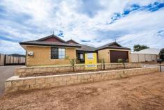  78 Tersonia Way Strathalbyn WA 6530 $775,000 What's on your wish list? 2000m2 of land, a big and spacious home, a great shed, patio and pool all in a sought-after location? Look no further because 78 Tersonia has it all ready for you right now! With Strathalbyn College just minutes away, the Geraldton CBD and amenities just a short drive away and quality homes becoming harder to secure in the area. The owners are relocating so this is a great opportunity in the current marketplace. Features • 5 Bedrooms, 2 Bathrooms • 243m2 plus garage with direct entry. • Separate study • Cinema room • Open kitchen, family room and dining • Hardwood floor in main living space • Bedroom 2 has access to an ensuite, also making it perfect as a nursery, parents' retreat, dressing or guest room • Bedrooms 2, 3, 4 and 5 have built-in robes • Bedroom five is located near the kitchen making it perfect for guests, a gym or a craft room • Ducted zoned air conditioning • Security mesh on all windows • Freshly painted throughout • Below Ground Pool • 11x4.7 sqm outdoor entertainment area • 2 paved driveways, one to the garage, second to the driveway that accesses the shed • Landscaped gardens with limestone retaining walls • Shed is 112 m2 and has 3 Phase. • 6.5KW Solar System • Block size 2,067sqm 
