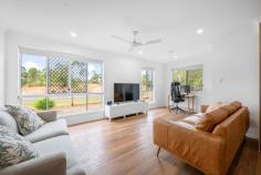  32 Lisa Marie Crescent Burua QLD 4680 $720,000 This beautifully presented near brand new build provides a sought-after semi-rural lifestyle on a generous 1.14 acre allotment. With a serene outdoor living offering no rear neighbours and situated on a quiet road, this modern home balances tranquillity with proximity to all that Gladstone has to offer. Inside, spacious living areas create a welcoming atmosphere, while four generously sized bedrooms and two bathrooms offer versatile options. The open floor plan ensures the kitchen interacts seamlessly with the living and dining areas, providing ample space for entertaining and everyday living. The main bedroom boasts an ensuite and walk-in robe, while the remaining bedrooms are serviced by a family bathroom, with an additional kids' retreat adjoining this wing. This property comes complete with a great outdoor area with a pool adjacent, perfect for those warmer CQ days, and with 13.3kw of solar on the roof reducing the burden of rising energy costs. The shed comes fully equipped and ready for storage of tools, toys and trinkets, with roller door at the front, glass slider on the side, lights and power the shed is ready to service your needs. Quality acreage homes like this one are selling quickly, so book your inspection today before it's too late! 