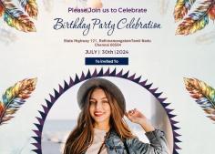  Celebrate in style with our customizable birthday invitation cards and birthday ceremony invitation template! Crafted with creativity and elegance, it promises to set the tone for your special day. From vibrant designs to classy themes, personalize every detail effortlessly. Invite your loved ones to join in the festivities and create unforgettable memories together. 