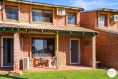  7 / 2 Sun Court Millars Well WA 6714 $359,000 What a perfect opportunity to add to your investment portfolio or secure your longer-term living plans at today's affordable market prices! This brilliant two-storey townhouse is situated in a quiet Cul-De-Sac just minutes from the town centre and close to all amenities. Bright and airy throughout, this two-bedroom, 2 WC two-level home has a genuine comfortable feel about it. The downstairs features a roomy air-conditioned living and dining area, complete with retro look feature brickwork, and cool ceramic tile flooring. Next comes the updated and functional kitchen, it's light and bright and looks out over the brick paved rear courtyard. To the downstairs rear, you will also find a very handy second loo, off the ample sized laundry. The feature hard wood and steel open staircase, is a stand out feature of the downstairs living area, and takes you upstairs to the homes 2 generous bedrooms, each with built-in robes and split system air cons. The central bathroom is ample with a tiled roman bath and an adjacent, fully closable upstairs toilet. 