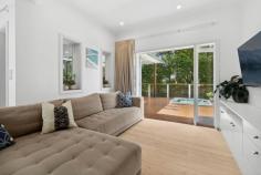  5 Florence Court North Balgowlah NSW 2093 Cushioned within a small cul-de-sac in leafy North Balgowlah, this impeccable family residence is a complete lifestyle sanctuary for families who love to entertain. Achieving a sense of serenity with lush, leafy outlooks at every angle, this home is set amidst landscaped gardens, offering fluid flow to an impressive entertainer’s deck. Thoughtfully upgraded over its lifespan, it features a vast open-plan living zone, a study, elegant modern finishes and oversized proportions. This premium family location features a highly regarded public school, village shops and cafes, whilst more extensive amenities are moments away in Balgowlah and Seaforth. Surrounded by natural beauty, it’s close to Manly Dam and numerous beaches, with easy access to the city thanks to express bus services just one street away. • 	 Double brick and sandstone home with charming original features  • 	 Spacious living and dining with two sitting areas, separate study • 	 Perfect entertainer’s layout, seamless flow to protected alfresco space  • 	 Enormous entertainer’s deck with hot tub & Argentinian Asado BBQ • 	 Elegant shaker kitchen with huge stone island, Smeg gas cooking • 	 Master bedroom with raked ceiling, Juliette balcony, shower en-suite • 	 All bedrooms are generously sized and feature built-in wardrobes • 	 Family bathroom with under-floor heating, oversized laundry room • 	 Ceiling fans throughout, gas fire in the master bedroom and living • 	 Plantation shutters, brand new wool carpet, limewashed pine floors • 	 Generous under-house and attic storage, driveway parking 