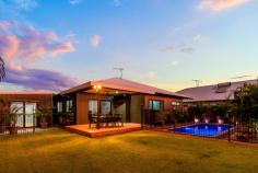  4 Fuchsia Street Djugun WA 6725 $875,000 Expertly constructed in 2020 by renowned Broome Builders, this stunning 4 bed, 2 bath home delivers a masterclass in modern family living. Feature-packed from front to back, with flexibility to match, it truly is the perfect home for families at all stages of life. Part of a vibrant and family-friendly community, it's the ultimate location and lifestyle package with a new park and playground less than 50m away. From the front, the home boasts stunning street appeal with its modern design and fully landscaped and reticulated tropical gardens with stone garden beds. The large double carport has room for two vehicles with a separate driveway with sliding gate entry providing plenty of secure parking for a boat, caravan or trailer. Inside delivers a seamless blend of space and style with spacious open-plan living and dining with feature concrete floors, light & bright paintwork and plenty of natural light streaming in. The modern open kitchen is sure to impress, boasting white gloss cabinetry, feature tiled splashback, built-in pantry, feature hanging lights and floating island breakfast bar. Other key features include the modern main bathroom, separate laundry with built-in linen cupboard, modern downlights, ceiling fans, air-conditioning, window blinds, security screens and more! The home itself boasts 4 large bedrooms, all with built-in robes and air-con, including the spacious front Master, complete with big walk-in robe and private ensuite. Designed with outdoor living in mind, the spacious undercover alfresco with feature black ceiling fan is ideal for entertaining, overlooking expanses of lush green grass and beautifully landscaped, reticulated gardens. The stunning below-ground pool and pergola area offers your own tranquil escape with a large lock-up garden shed for all your tools and toys. And it doesn't stop there! The jewel in the crown is the fully insulated and powered 7m x 3m shed with rollerdoor entry. Boasting polished concrete floors, air-conditioning and built-in cabinetry/cupboards, the flexible space is ideal for a teenager's retreat, guest space, home gym or workshop. Located just a 2-minute drive from Chinatown and close to parks, shops, Roebuck Primary School and Cable Beach, it's the perfect home to start or raise a family. 