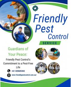At  Friendly Pest Control , we offer expert pest management services across Melbourne, ensuring safe and effective treatments for homes and businesses. Our services include  Pest Control Toorak ,  Pest Control Melbourne ,  Pest Control Williams Landing , and  Pest Control Laverton , targeting termites, rodents, ants, and more. We also provide reliable solutions in  Pest Control Manor Lake ,  Pest Control Deer Park ,  Pest Control Trugania ,  ensuring long-term pest protection. Our professional team extends coverage . Contact us today for trusted, eco-friendly pest control services!