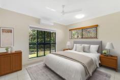  59 Sunbird Drive Woree QLD 4868 $769,000 Therese Plath is delighted to present this exceptional home, offering ultimate privacy with no rear neighbours and stunning, uninterrupted views of the treed backdrop, all set on a generous 923m² block. Perfectly situated with no through traffic located in one of Cairns' premier suburbs, this property is conveniently close to St Mary's Secondary School, St Gerard Majella Primary School, day care centres, and just 8.3km from the Cairns City Centre. The immaculate residence features an open-plan, tiled layout including spacious living, dining, and kitchen areas. The well-appointed kitchen boasts ample cabinetry, perfect for creating culinary masterpieces. The living spaces flow seamlessly outdoors, offering a great place to relax and enjoy the natural surroundings and magic backdrop of the picturesque mountains. With four bedrooms in total, three are generously sized with built-in wardrobes and air conditioning, while the master suite includes an en-suite with a single vanity, shower, and toilet. The remaining three bedrooms share a large main bathroom featuring a single vanity, shower, and a bath. Additional features include: Fully air-conditioned Tiled living areas Carpeted bedrooms Internal laundry with ample storage Double lock-up garage with internal access 